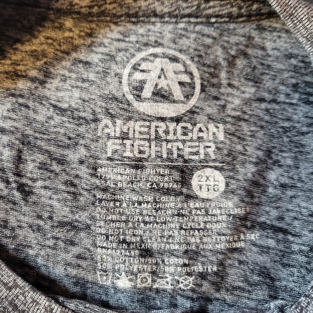 American Fighter Men's Gray Graphic T-Shirt - Picture 4 of 5